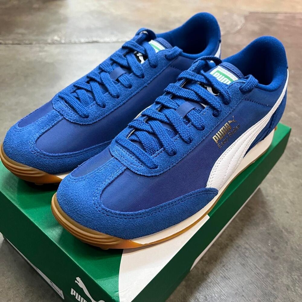 Puma Men's Blue and Navy Trainers